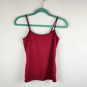 WHBM White House Black Market Red Stretch Cami Tank Top sz XS